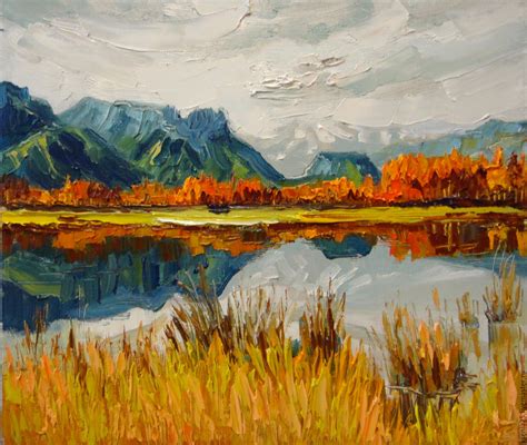 Oil Painting Autumn Landscape at PaintingValley.com | Explore ...