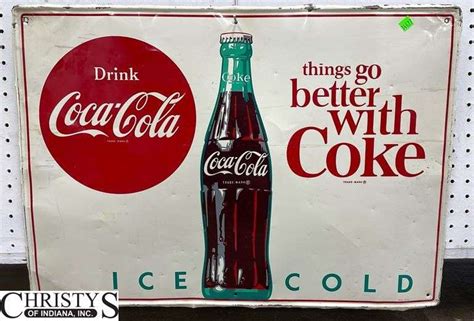 Drink Coca-Cola Metal Sign 28x20 - Christys