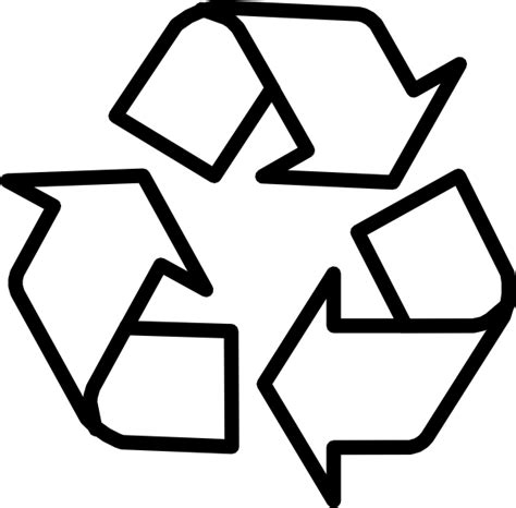 Recycling Symbol Outline Clip Art at Clker.com - vector clip art online, royalty free & public ...