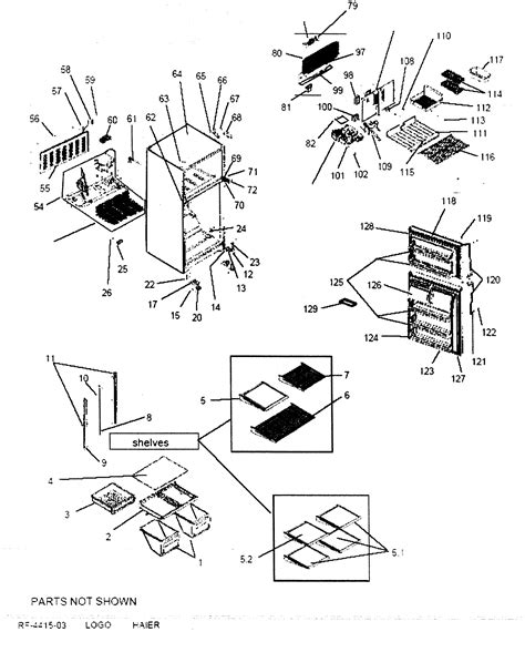 Refrigerator Parts: Haier Refrigerator Parts Diagram