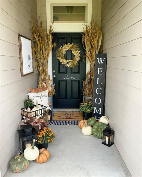 Farmhouse Fall Porch With Welcome Signs - Soul & Lane