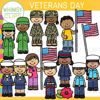 Veterans Day Clip Art by Whimsy Clips | Teachers Pay Teachers