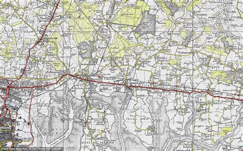 Historic Ordnance Survey Map of Emsworth, 1945