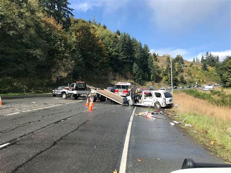 Wreck sends two to hospital, snarls traffic | Peninsula Daily News