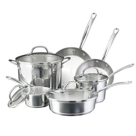 Stainless Steel Induction Cookware Set Best Kitchen Pots And Pans Sets 10-Piece | eBay