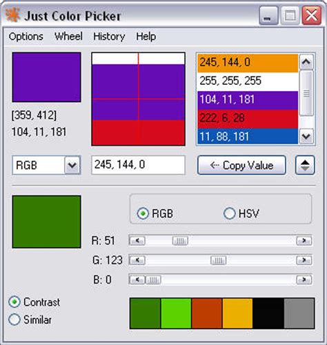 Windows 10 system color picker - lopidino