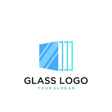 Premium Vector | Vector glass logo design