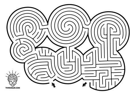 Seven Circles Maze | Maze worksheet, Hard mazes, Mazes for kids