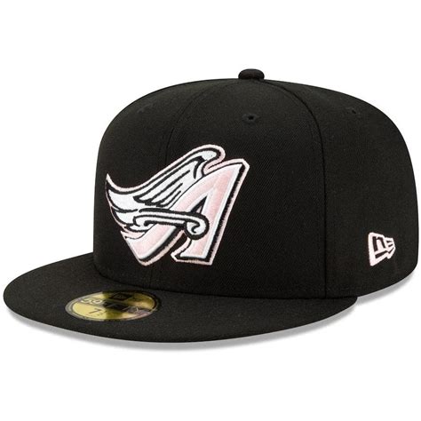 New Era Los Angeles Angels Black 50th Season Pink Undervisor 59FIFTY F