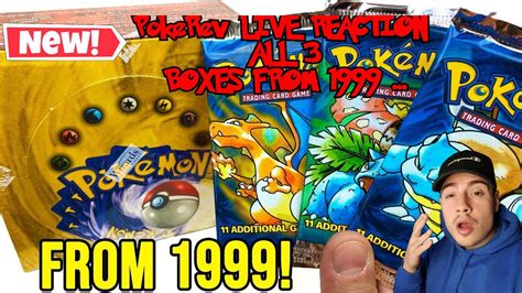 PokeRev POKEMON BOX OPENING AUS 1999 LIVE STREAM REAKTION !!🔴 + AMONG ...