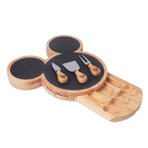 Mickey Mouse Slate Cheese Board with Cheese Knife Set