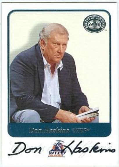 Don Haskins autographed basketball card (Texas Western UTEP SC) 2001 ...