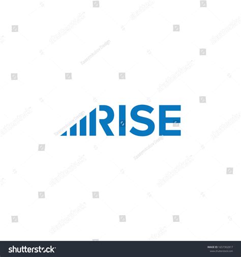 Rise Progress Graph Wordmak Logo Stock Vector (Royalty Free) 1657302817 ...