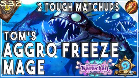 Hearthstone | Tom's AGGRO FREEZE MAGE Deck | STANDARD | Karazhan Legend TOP10 Furo - YouTube