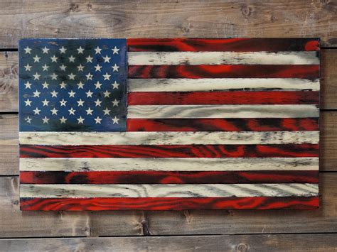 Handmade Wooden American Flags - Veteran Made Woodworks