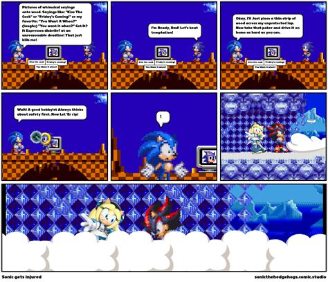 Sonic gets injured - Comic Studio