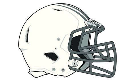 Football Helmet Drawing Front View