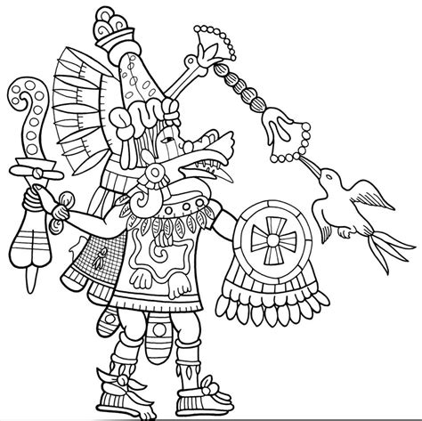 Aztec Mythology #111539 (Gods and Goddesses) – Free Printable Coloring Pages