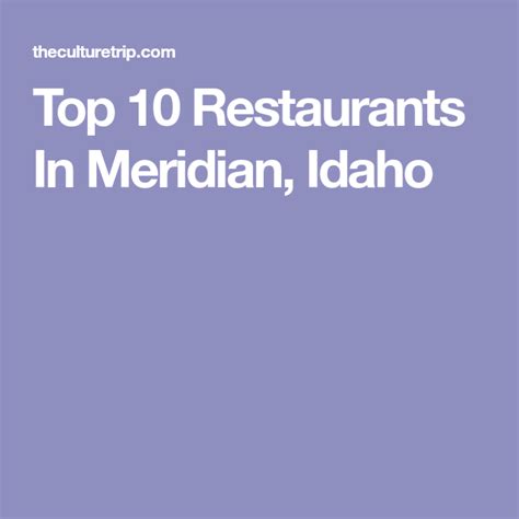 Top 10 Restaurants In Meridian, Idaho Restaurant Offers, Local ...