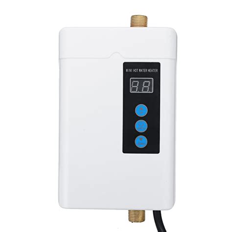 110V-3.0kW Tankless Water Heater, Small, White, IPX4 3000W Household ...