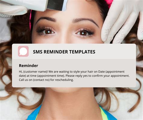 SMS reminder templates - Free online Appointment scheduling for small business, Spa, Medical ...