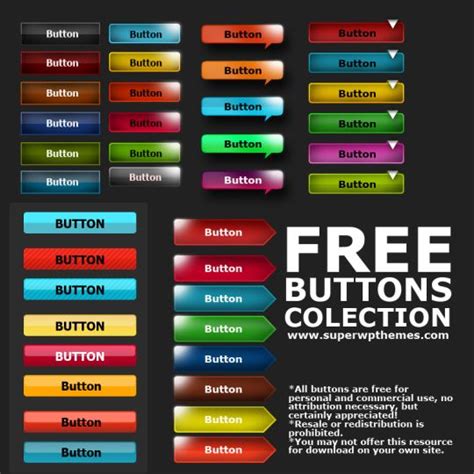 80 Prefect Free PSD Web Buttons