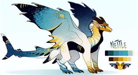 nettle ref - july 2019 by desertnettle | Wings of fire dragons, Creature concept art, Fire art