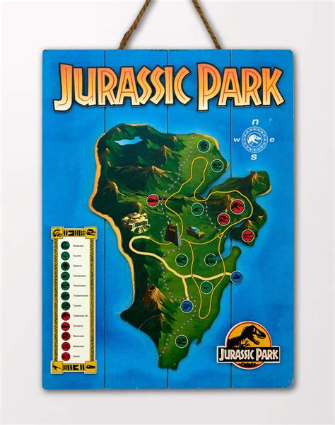 Buy Doctor Collector DCJP16 Jurassic Park Isla Nublar WoodArts 3D Print Online at desertcartUAE