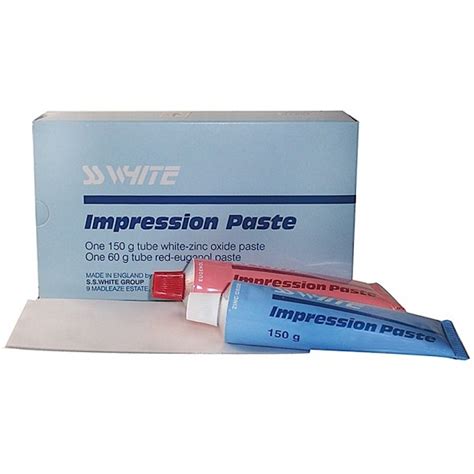 SS White Impression Paste Zinc Oxide Eugenol (Base White Zinc Oxide ...