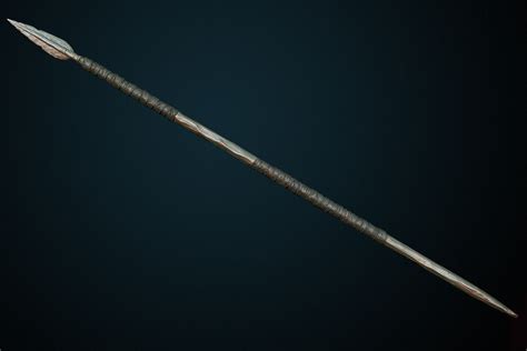 ArtStation - Medieval spear, Dmitrii Plotnikov | Spears weapon, Spear ...