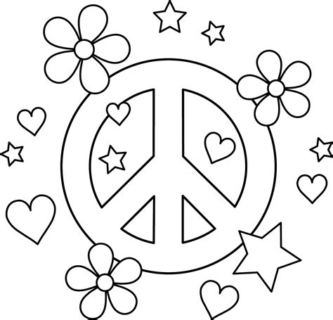 Download 189+ Peace Symbol S Coloring Pages PNG PDF File