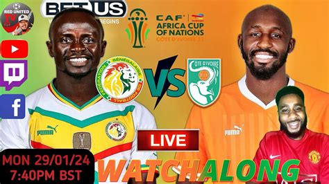 SENEGAL vs IVORY COAST LIVE WATCHALONG - AFRICAN CUP OF NATION 2024 ...