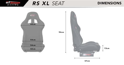 XL RS Sim Racing Seat | GT Omega – GT Omega UK