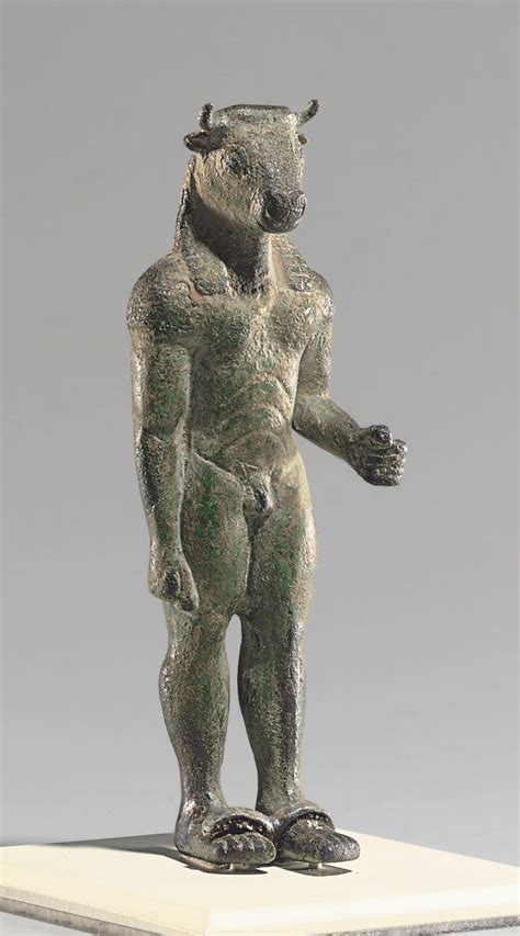 A GREEK BRONZE MINOTAUR , ARCHAIC PERIOD, CIRCA 520-500 B.C. | Christie's