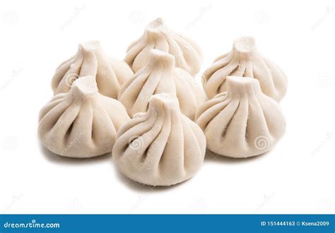 Khinkali Cooking Food Isolated Stock Image - Image of dumplings, frozen ...