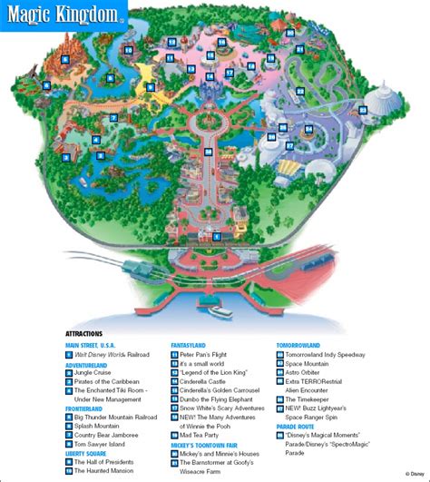 Magic Kingdom Orlando Florida Map - Printable Maps