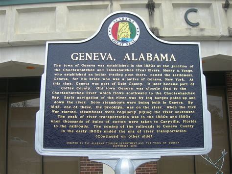 Geneva Alabama Historic Marker | Erected in 2010 in front of… | Flickr