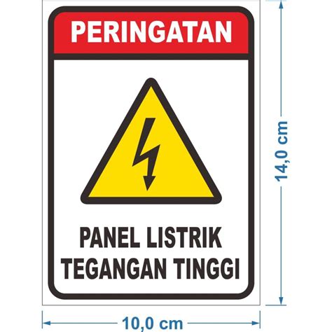 STIKER SAVETY BAHAYA LISTRIK TEGANGAN TINGGI | Lazada Indonesia