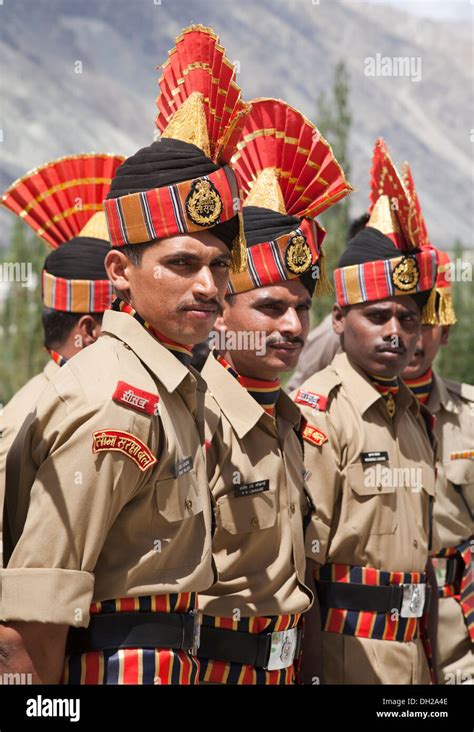 Members of India's Border Security Force in dress uniform attending ...