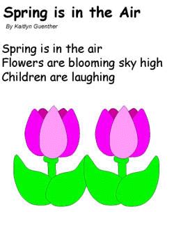 Spring is in the Air poem | Haiku poems for kids, Classroom fun, Poems