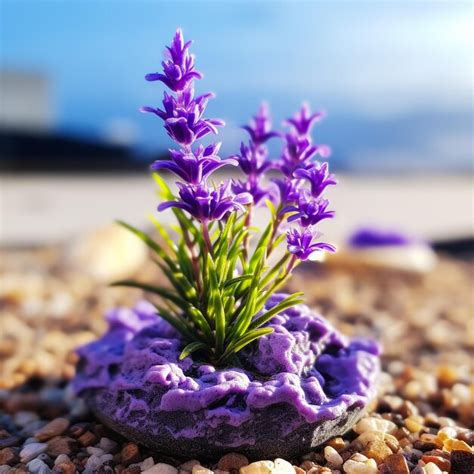 Premium AI Image | Lavender bush in the summer garden