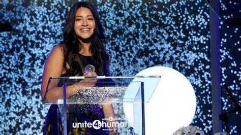 Gina Rodriguez Breaks Down in Tears at Unite4Humanity