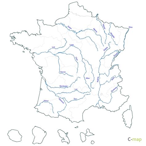 Vector maps France