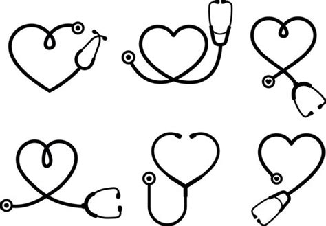 Community Health Clipart Black And White Hearts