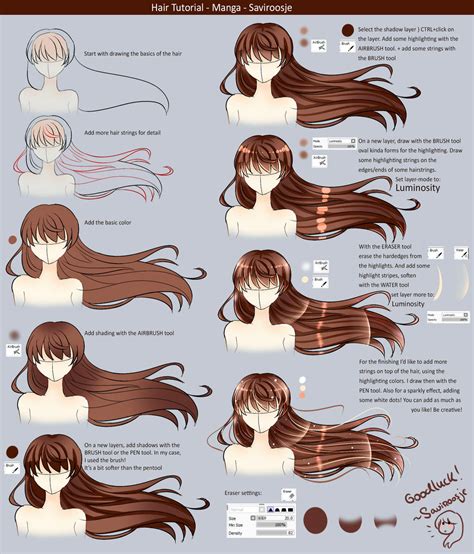 Step By Step - Manga Hair Tutorial by Saviroosje on DeviantArt
