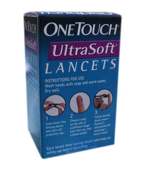 OneTouch UltraSoft Lancets 100 count 28G | Diabetic Plaza