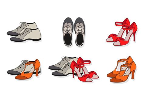 Flat Tap Shoes 162890 Vector Art at Vecteezy