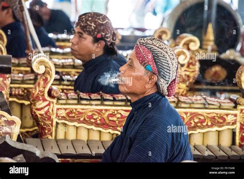 Xylophone Players Yogyakarta Sultan's Palace, Indonesia Stock Photo - Alamy