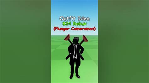 Making Roblox Plunger Cameraman Outfit Idea 💦🚽 - YouTube