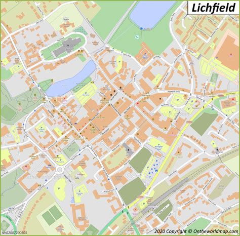 Printable Map Darwin Park Lichfield - Free Printable Download